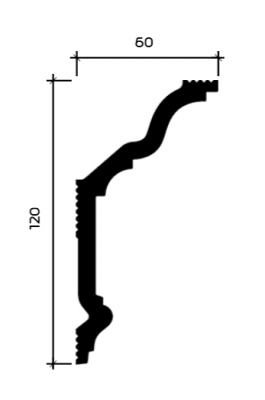 карниз U.6.50.402 в интерьере