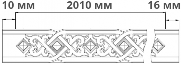 молдинг 1.51.504 гибкий в интерьере