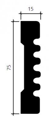молдинг 1.51.370 в интерьере