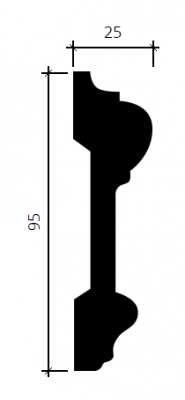 молдинг 1.51.307 гибкий в интерьере