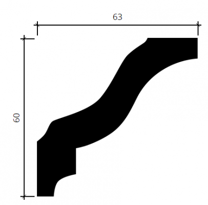 карниз 1.50.105 гибкий в интерьере