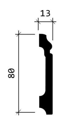 плинтус 1.53.112 гибкий в интерьере